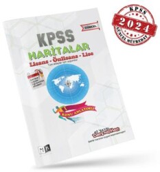 MK Yayıncılık 2024 KPSS Haritalar El Yazısı Ders Notları Kitabı - 1