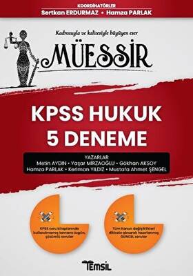 Müessir KPSS Hukuk 5 Deneme - 1