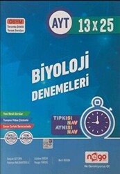 Nego Yayınları AYT Biyoloji Tamamı Video Çözümlü 13x25 Deneme - 1