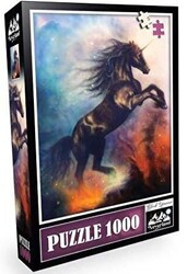 Neverland Puzzle Black Unicorn Siyah Tek Boynuzlu At 1000 Parça - 1
