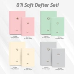 Note The Time 8li Defter Set Soft Pastel Notebook - 1