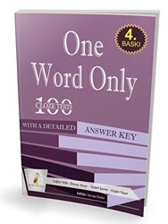 Pelikan Tıp Teknik Yayıncılık One Word Only: 100 Cloze Tests With a Detailed Answer Key - 1