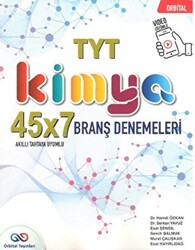 Orbital Yayınları TYT Kimya 45X7 Branş Denemeleri - 1