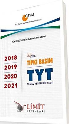 Limit Yayınları ÖSYM Tıpkı Basım TYT 2018-2019-2020-2021 Deneme Sınavları - 1