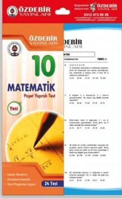 Özdebir Yayınları 10. Sınıf Matematik Yaprak Test - 1