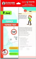 Özdebir Yayınları 7. Sınıf Türkçe Yaprak Test - 1