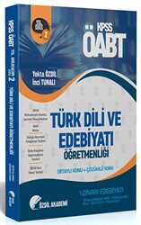 Özdil Akademi Yayınları ÖABT Türk Dili ve Edebiyatı 2. Kitap Divan Edebiyatı Konu Anlatımlı Soru Bankası - 1