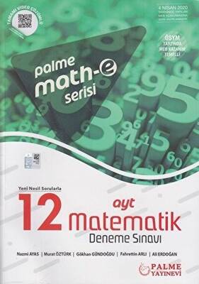 Palme Yayıncılık - Bayilik Palme Math-e Serisi AYT Matematik 12 Deneme Sınavı Ekstra - 1