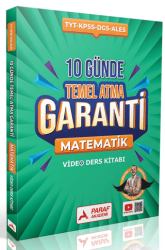 10 Günde Temel Atma Garanti Matematik Video Ders Kitabı - Paraf Akademi