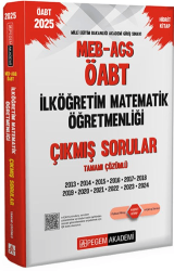 Pegem Akademi Yayıncılık 2025 MEB-AGS-ÖABT İlköğretim Matematik Öğretmenliği Çıkmış Sorular - Pegem Akademi Yayıncılık