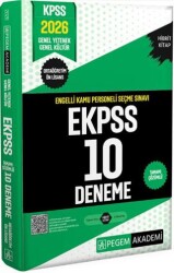 Pegem Akademi Yayıncılık 2026 E-KPSS Engelli Kamu Personeli Seçme Sınavı Tamamı Çözümlü 10 Deneme Ortaöğretim-Ön Lisans - Pegem Akademi Yayıncılık