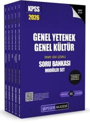 Pegem Akademi Yayıncılık 2026 KPSS Genel Yetenek Genel Kültür Tamamı Çözümlü Soru Bankası Seti - 5 Kitap - Pegem Akademi Yayıncılık