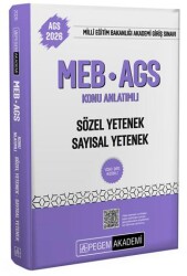 Pegem Akademi Yayıncılık 2026 MEB-AGS Konu Anlatımlı Sözel Yetenek Sayısal Yetenek - Pegem Akademi Yayıncılık