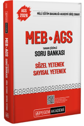 Pegem Akademi Yayıncılık 2026 MEB-AGS Soru Bankası Tamamı Çözümlü Sözel Yetenek Sayısal Yetenek - Pegem Akademi Yayıncılık