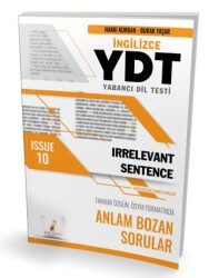 Pelikan Tıp Teknik Yayıncılık YDT İngilizce Irrelevant Sentence Issue 10 - 1