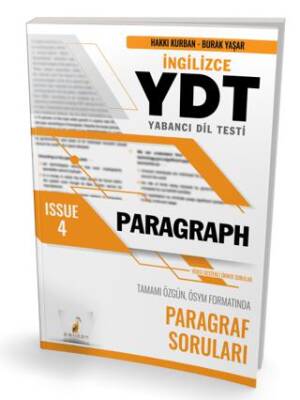 Pelikan Tıp Teknik Yayıncılık YDT İngilizce Paragraph Issue 4 - 1