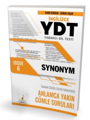 Pelikan Tıp Teknik Yayıncılık YDT İngilizce Synonym Issue 6 - 1