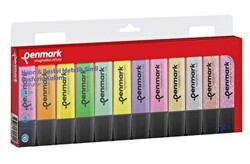 Penmark Fosforlu Kalem 12 Li Karışık Renk 4 Neon-4 Pastel-4 Simli - 1