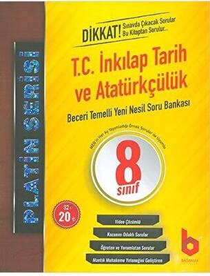 Basamak Yayınları Platin Serisi 8. Sınıf T.C. İnkılap Tarih ve Atatürkçülük Soru Bankası - 1