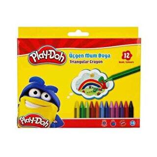 Play-Doh Üçgen Crayon Mum Boya 12 Renk - 1