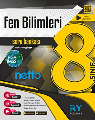 Referans Yayınları Netto LGS 8. Sınıf Fen Bilimleri Soru Bankası 7 Deneme İlaveli - 1