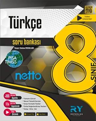 Referans Yayınları Netto LGS 8. Sınıf Türkçe Soru Bankası 17 Deneme İlaveli - 1