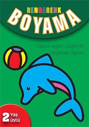 Rengarenk Boyama - 2 Yaş Üstü - Yeşil Kitap - 1