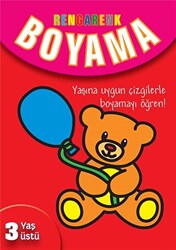 Rengarenk Boyama - 3 Yaş Üstü - Kırmızı Kitap - 1