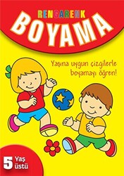 Rengarenk Boyama - 5 Yaş Üstü - Sarı Kitap - 1