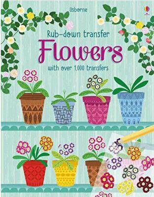 Rub Down Transfer Books: Flowers - 1