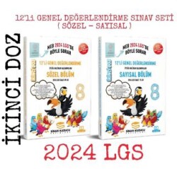 Sinan Kuzucu Yayınları 8. Sınıf İkinci Doz 12`li Genel Değerlendirme Sınav Seti Sayısal + Sözel - 1