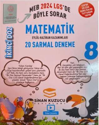 Sinan Kuzucu Yayınları 8. Sınıf Matematik 20 Sarmal Deneme - 1