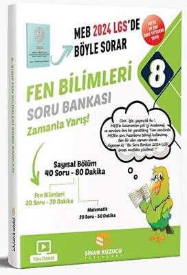 Sinan Kuzucu Yayınları MEB Böyle Sorar 8. Sınıf LGS Fen Bilimleri Soru Bankası - 1