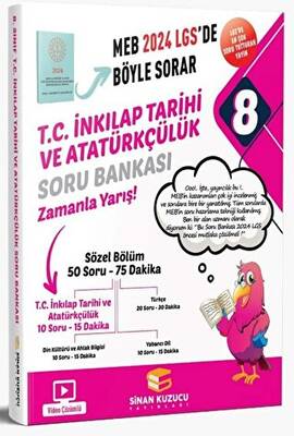 Sinan Kuzucu Yayınları MEB Böyle Sorar 8. Sınıf LGS T.C. İnkılap Tarihi ve Atatürkçülük Soru Bankası - 1