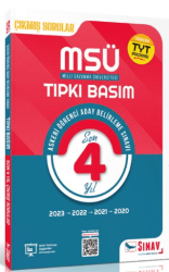 Sınav Yayınları MSÜ Tıpkı Basım Son 4 Yıl Çıkmış Çözümlü Sorular 2020 - 2023 - 1