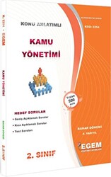 Egem Eğitim Yayınları Siyaset Bilimi ve Kamu Yönetimi Bahar Dönemi Konu Anlatımlı Soru Bankası - 1