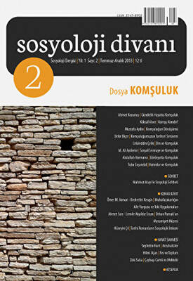 Sosyoloji Divanı Sayı: 2 Temmuz-Aralık 2013 - 1