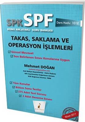 Pelikan Tıp Teknik Yayıncılık SPK - SPF Takas, Saklama ve Operasyon İşlemleri Konu Anlatımlı Soru Bankası - 1