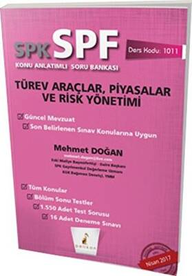 Pelikan Tıp Teknik Yayıncılık SPK - SPF Türev Araçlar, Piyasalar ve Risk Yönetimi Konu Anlatımlı Soru Bankası - 1