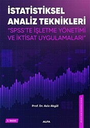 Statiksel Analiz Teknikleri - Alfa Yayınları - Ders Kitapları