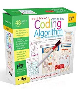 Step-by-step Coding, Algorithm And Attention Development 2 - Grade-Level 2 - Ages 4-6 - 1