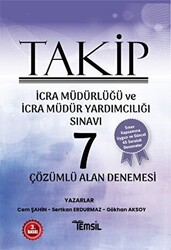 Temsil Kitap Takip İcra Müdürlüğü ve İcra Müdür Yardımcılığı Sınavı Çözümlü 7 Alan Denemesi - 1