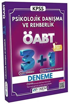Panem Yayınları Tamamı Çözümlü ÖABT Psikolojik Danışma Ve Rehberlik 3+1 Deneme - 1