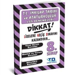 Tandem Yayınları 8. Sınıf T. C. İnkılap Tarihi ve Atatürkçülük LGS Denemeleri - 1