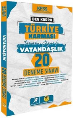 Tasarı Yayıncılık KPSS Vatandaşlık Dev Kadro Türkiye Karması 20 Deneme - 1
