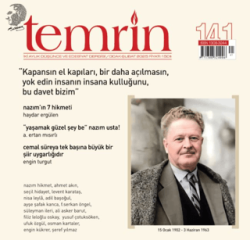 Temrin Düşünce ve Edebiyat Dergisi Sayı: 141 Ocak - Şubat 2025 - Temrin Dergisi