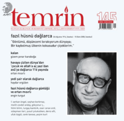 Temrin Düşünce ve Edebiyat Dergisi Sayı: 145 Eylül - Ekim 2025 - Temrin Dergisi