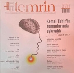 Temrin Düşünce ve Edebiyat Dergisi Sayı: 50 Haziran 2012 - 1
