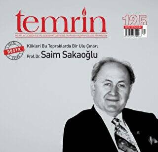Temrin Düşünce ve Edebiyat Dergisi Sayı: 125 Mayıs - Haziran 2022 - 1