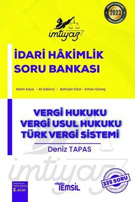 Temsil Kitap İmtiyaz Hakimlik Soru Bankası Vergi Hukuku- Vergi Usul Hukuku- Türk Vergi Sistemi - 1